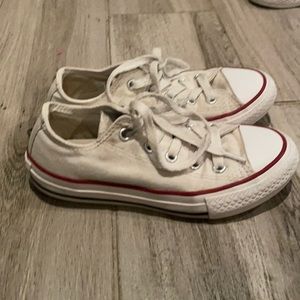 White converse size girls 12